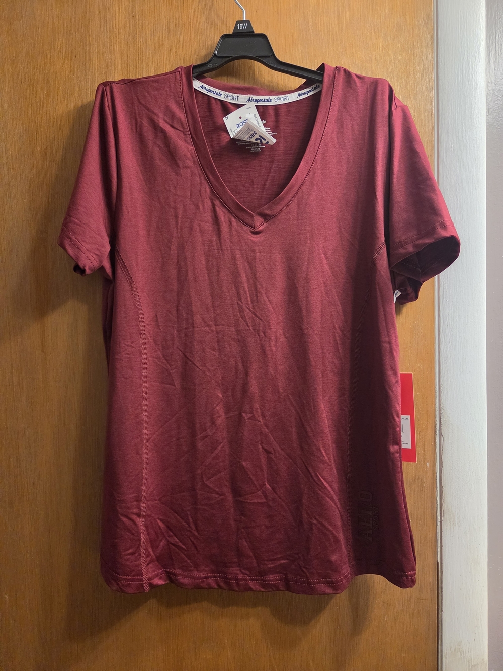 Aeropostale Maroon V-Neck Tee - Picture 2 of 7